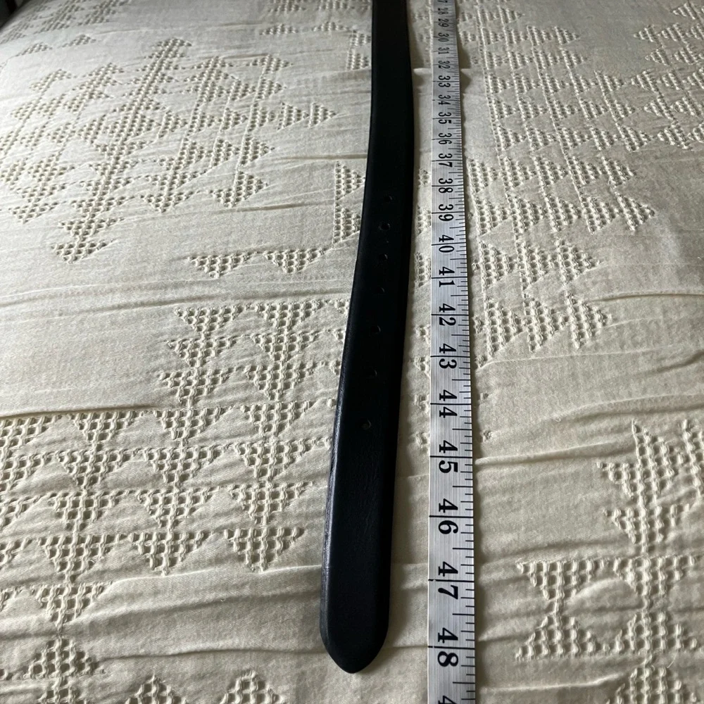REVOLVE Favorite Daughter Black William Split Decision Leather Belt Size XL - Picture 6 of 9